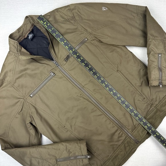 KÜHL Kaffe Racer Jacket Men M Outdoor Utility Hiking Lightweight Travel Olive - Picture 6 of 10